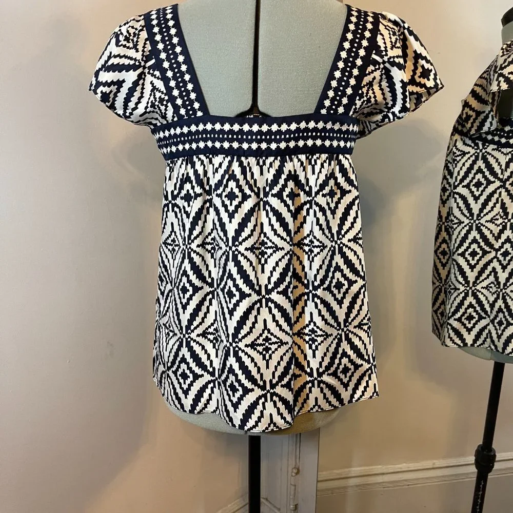 Milly of New York Cap Sleeve Blouse - Picture 4 of 7